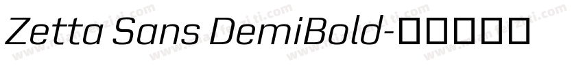 Zetta Sans DemiBold字体转换